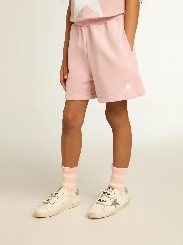 Girl’s shorts in pink with white star online