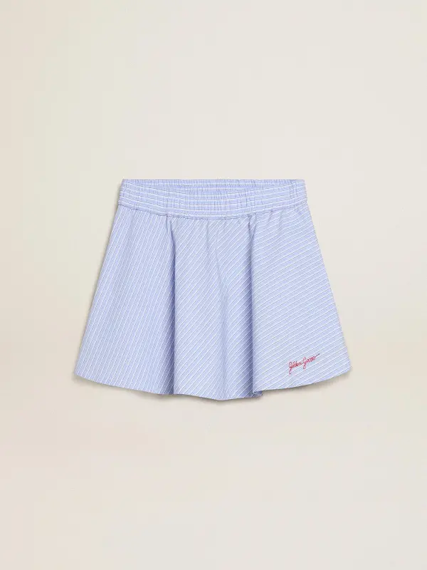 Girl’s skirt with light blue stripes online