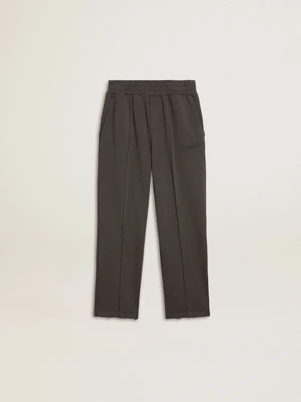 Kid’s military-green jogging pants with embroidery online