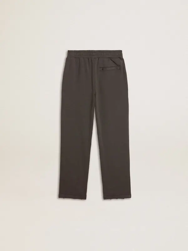 Kid’s military-green jogging pants with embroidery online