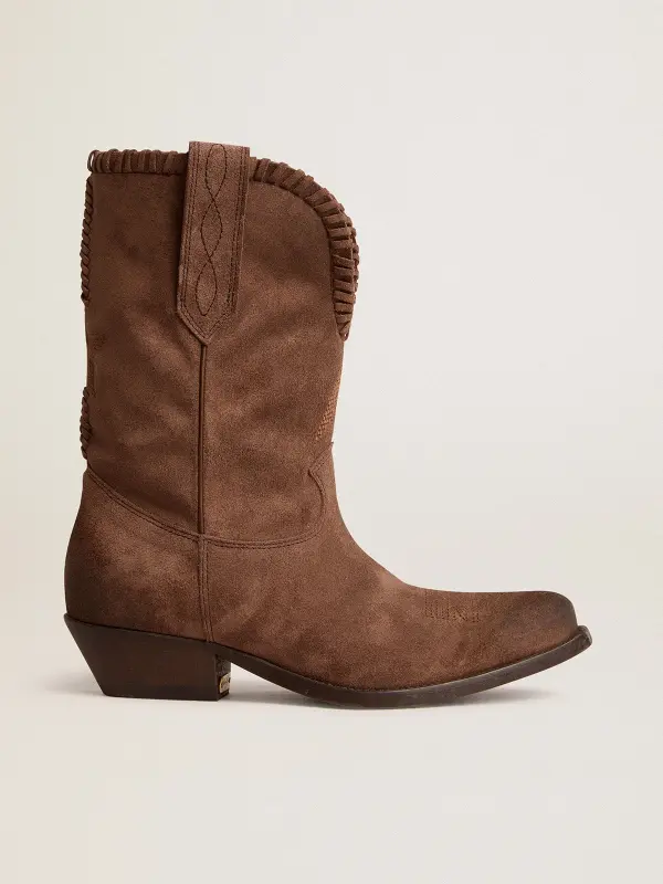 Low Women’s boots in dark brown washed suede online
