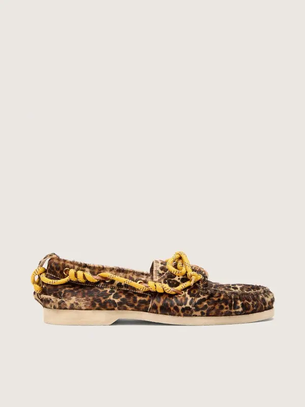 Women’s Cruise loafer in leopard-print pony skin online