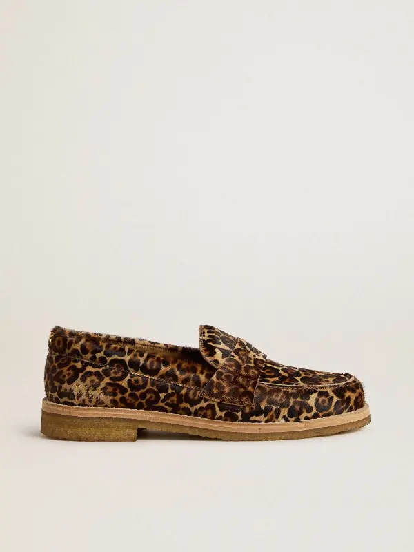 Women’s Jerry loafer in leopard-print pony skin online