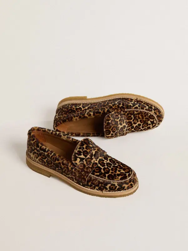 Women’s Jerry loafer in leopard-print pony skin online
