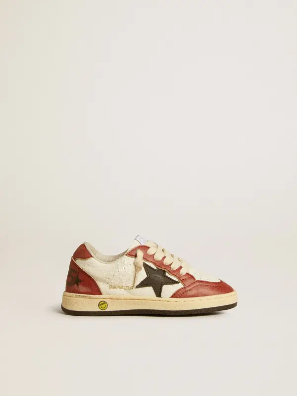 Ball Star Junior in nappa with black star and red leather inserts online