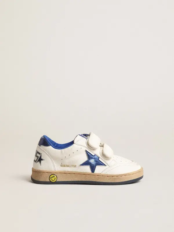 Ball Star Junior with blue metallic leather star and heel tab online