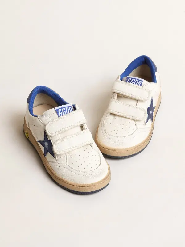 Ball Star Young with blue metallic leather star and heel tab online