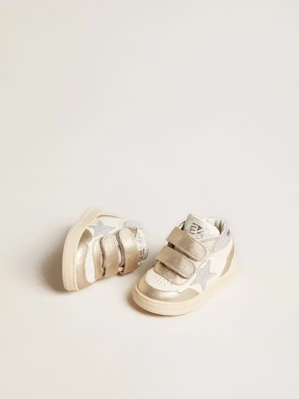 June Junior in nappa and metallic leather inserts with glitter star online