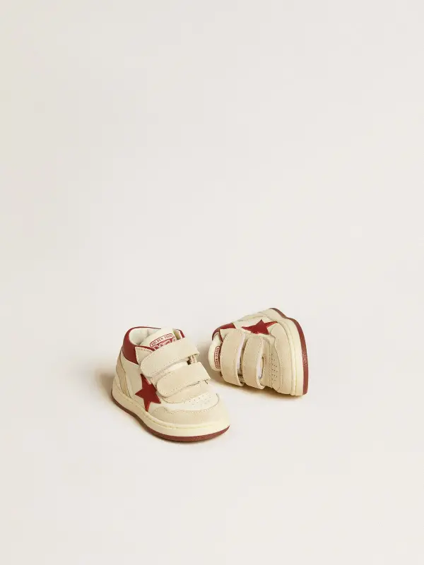 June Junior in nappa and suede with red leather star and heel tab online