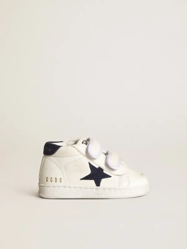 June Junior in nappa with dark blue suede star and heel tab online