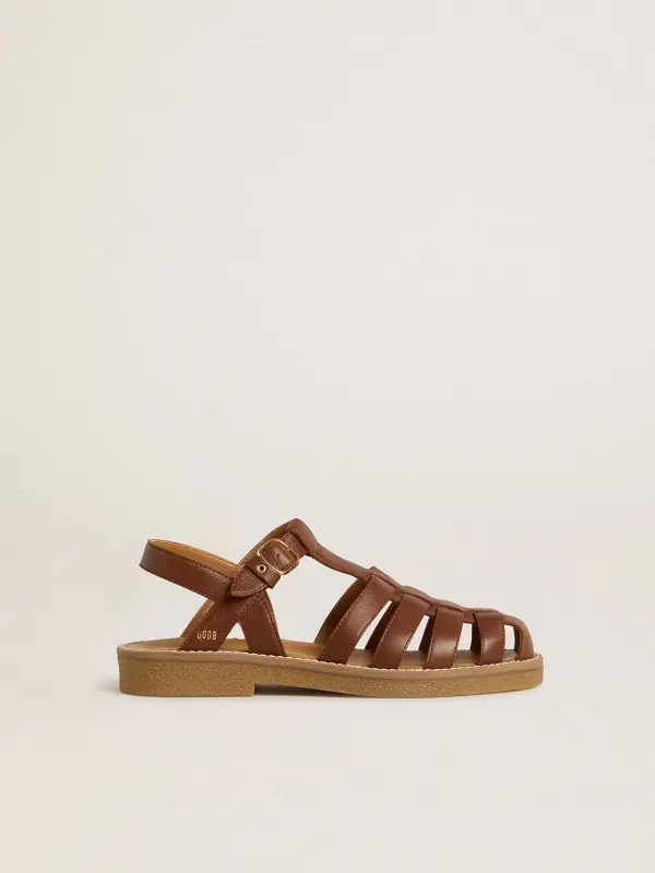 Maxime Young sandals in brown leather online