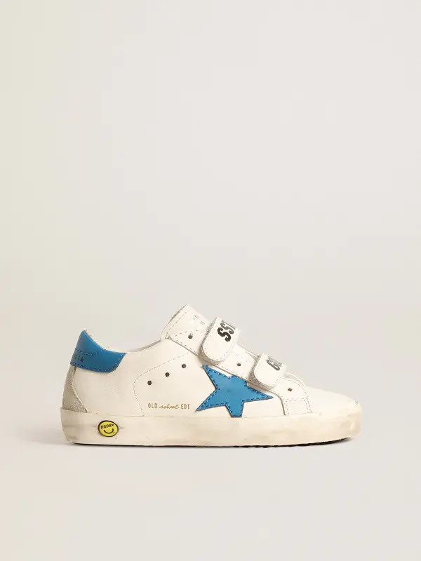Old School Teen in leather with light blue star and heel tab online