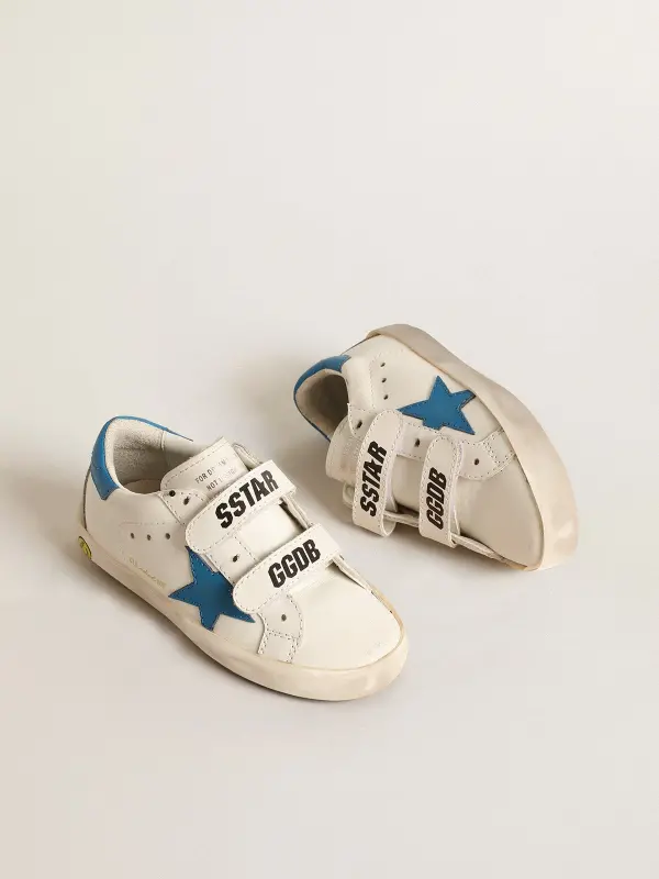 Old School Teen in leather with light blue star and heel tab online