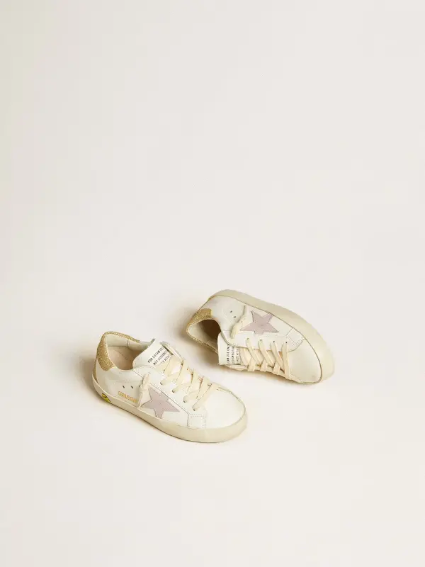 Super-Star Junior with lilac leather star and glitter heel tab online