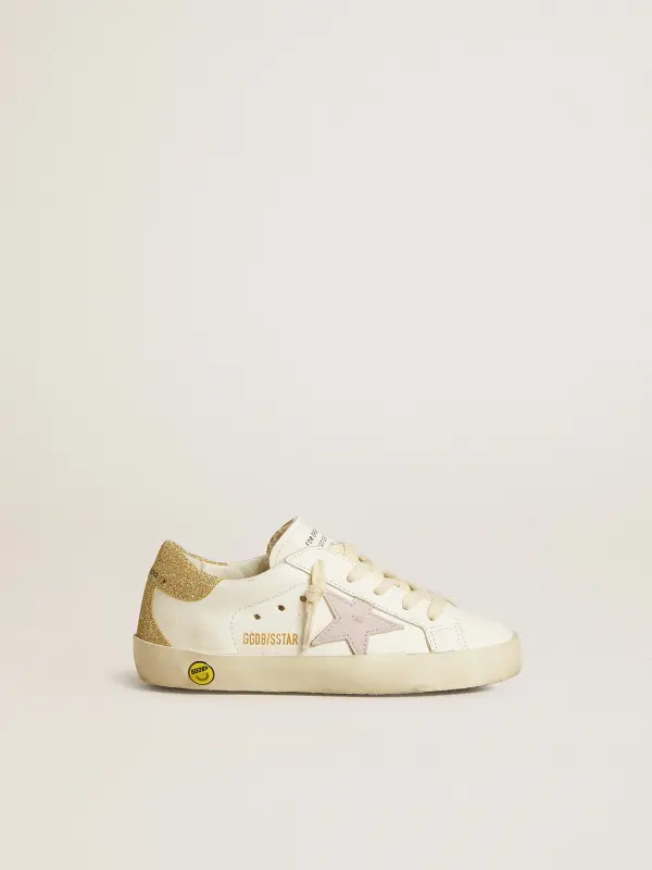 Super-Star Young with lilac leather star and glitter heel tab online