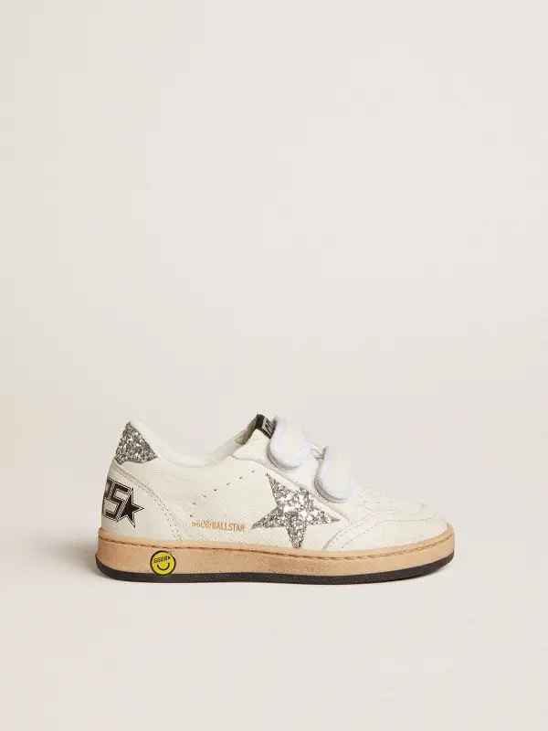 Young Ball Star in nappa with silver glitter star and heel tab online