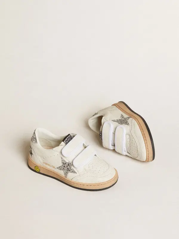 Young Ball Star in nappa with silver glitter star and heel tab online