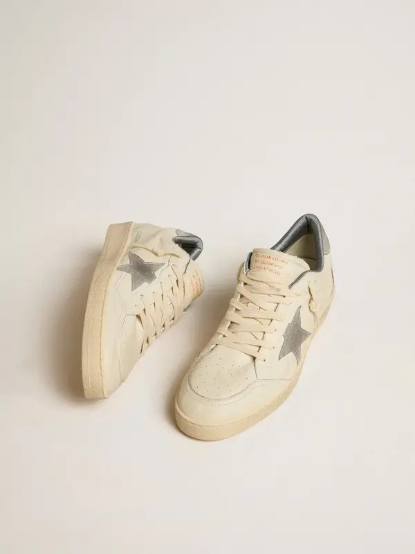 Ball Star in nappa leather with gray suede star and heel tab online
