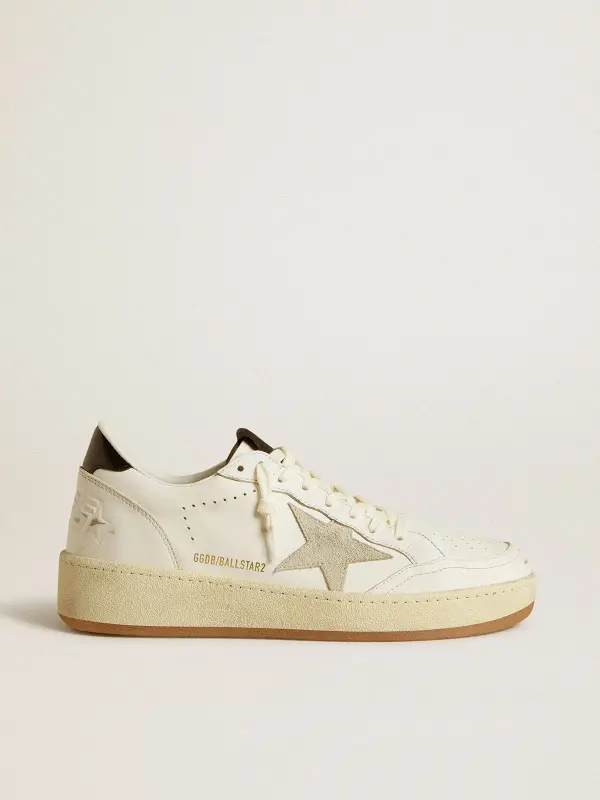 Ball Star with ice-gray suede star and glossy black leather heel tab online