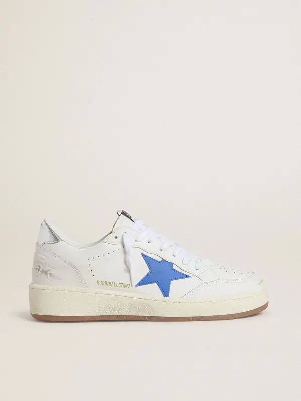 Ball Star with light blue leather star and silver foiled leather heel tab online