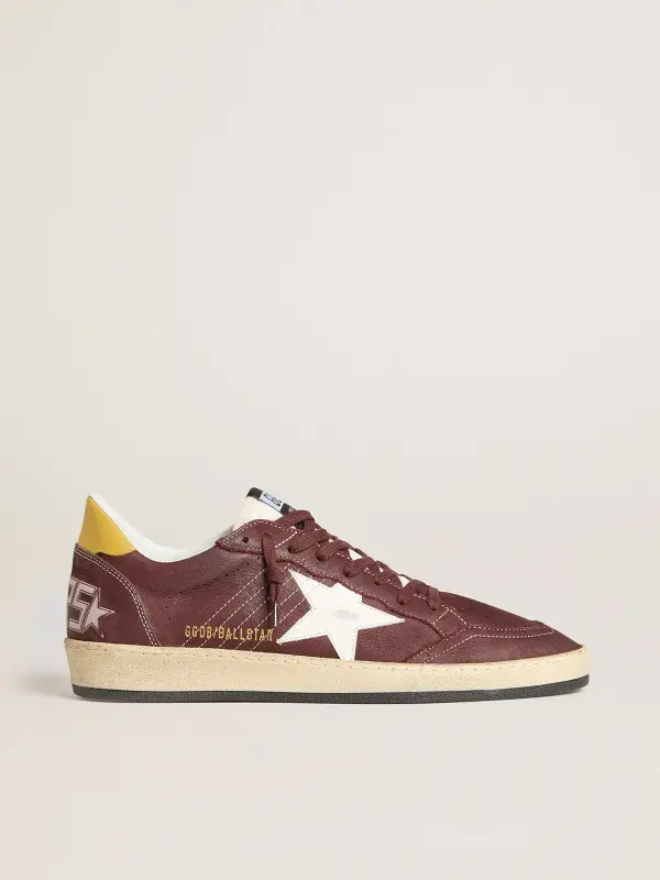 Men’s Ball Star in chocolate nubuck with leather star and heel tab online