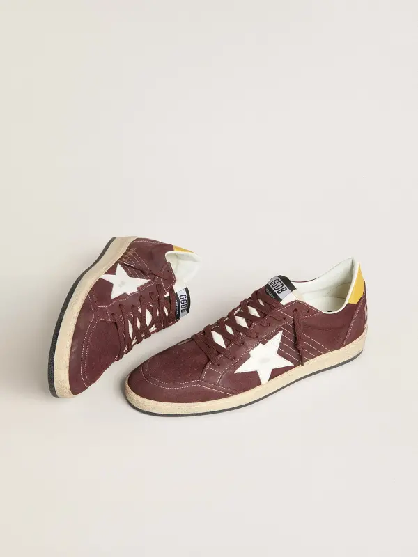 Men’s Ball Star in chocolate nubuck with leather star and heel tab online