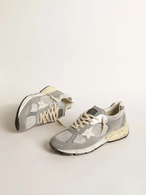 Men’s Dad-Star in suede and mesh with white leather star and heel tab online