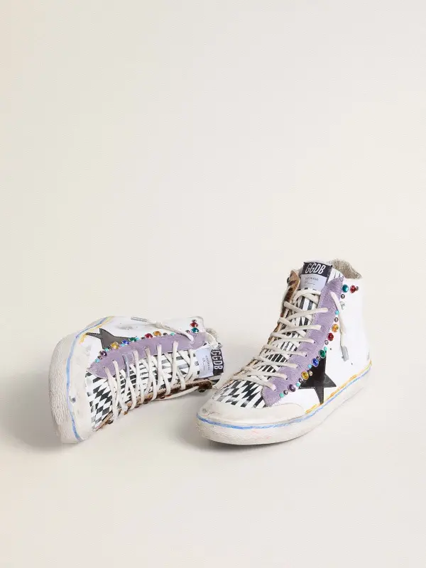 Men’s Francy Penstar LAB with black leather star and multicolor studs online