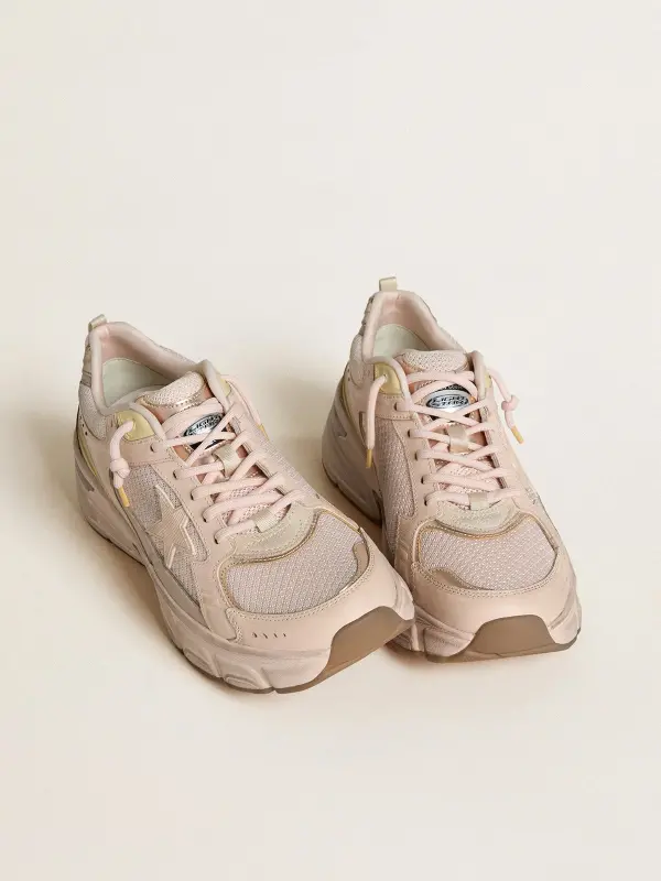 Men’s Lightstar with pink leather and mesh upper and pink star online