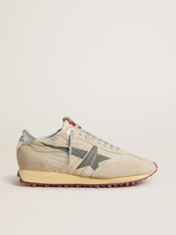 Men’s Marathon with beige nylon upper and gray star online