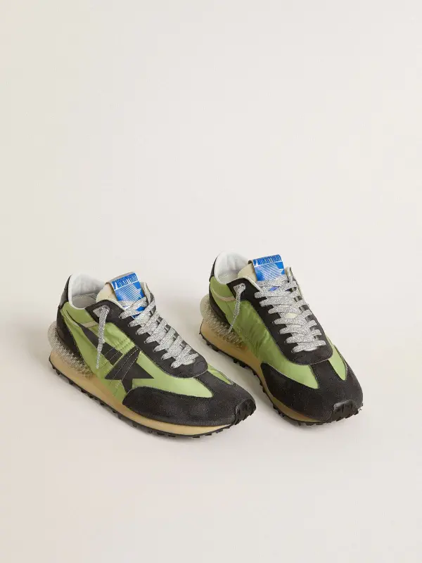 Men’s Marathon with green nylon upper and black star online