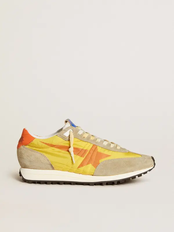 Men’s Marathon with yellow nylon upper and orange star online
