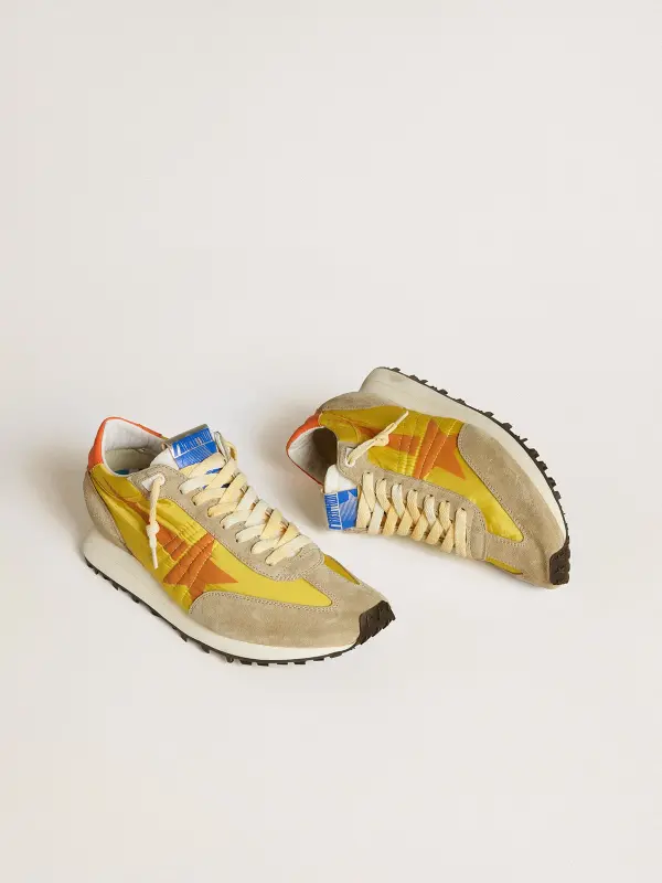 Men’s Marathon with yellow nylon upper and orange star online