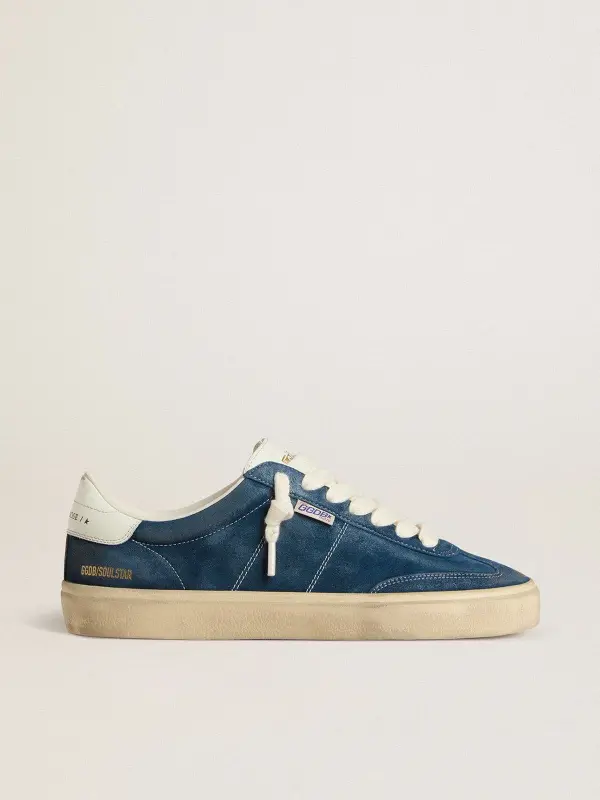 Men’s Soul Star in blue suede with white leather heel tab online