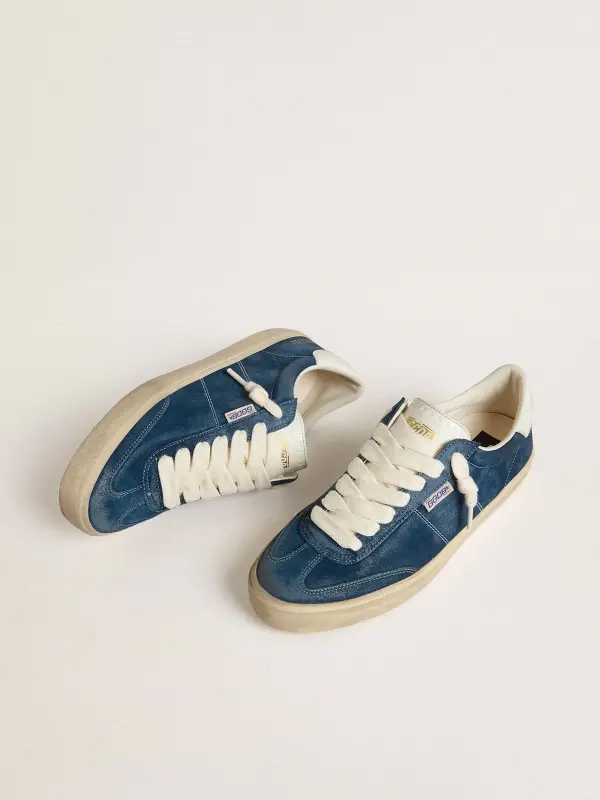 Men’s Soul Star in blue suede with white leather heel tab online