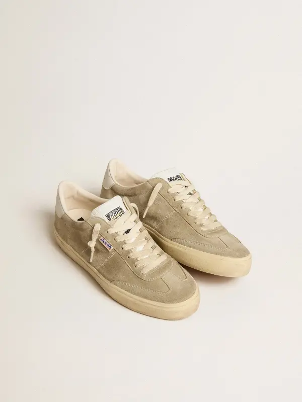 Men’s Soul Star in dove-gray suede with white leather heel tab and tongue online