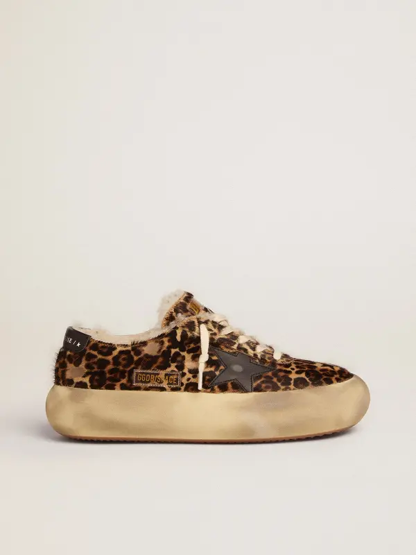 Men’s Space-Star in animal print pony skin and shearling lining online