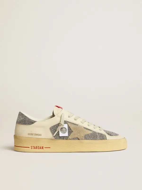 Men’s Stardan in suede with sand star and Swarovski crystal inserts online