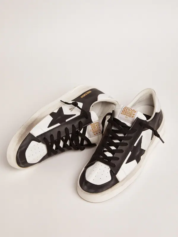 Men’s Stardan in white and black leather online