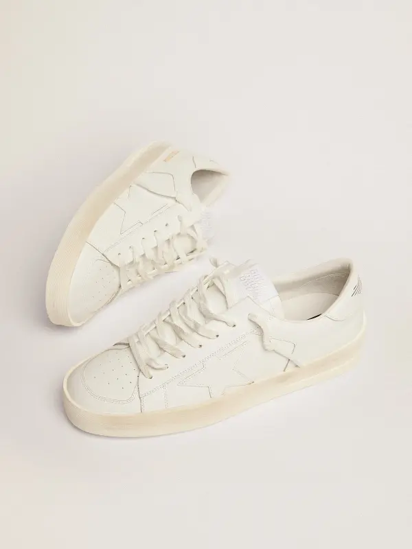 Men’s Stardan in white leather online