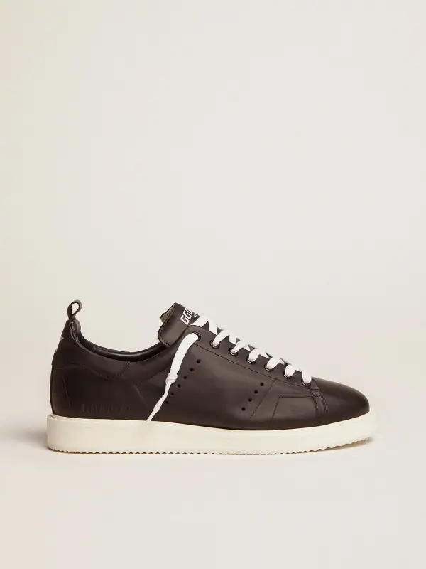 Men’s Starter in leather with star printed on the heel tab online