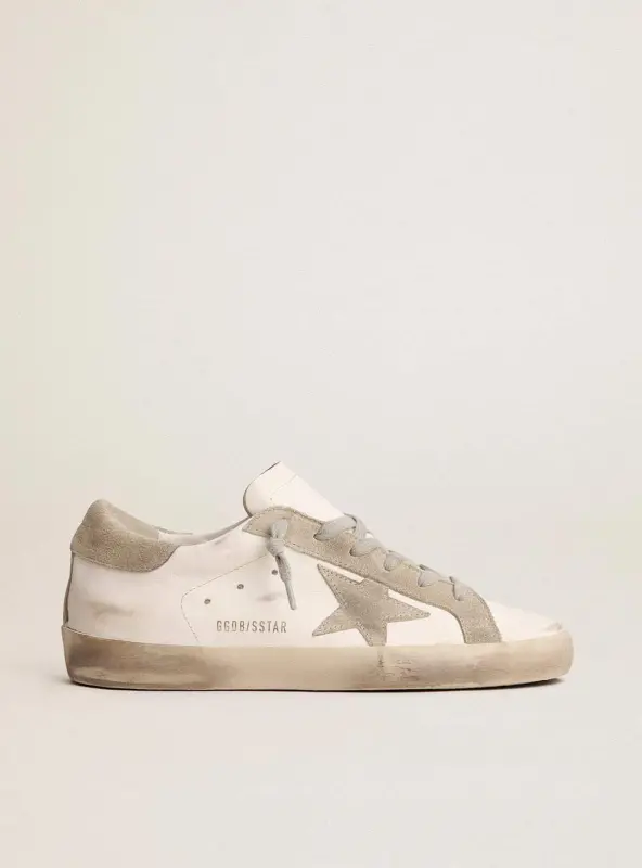 Men’s Super-Star with gray suede star and heel tab online