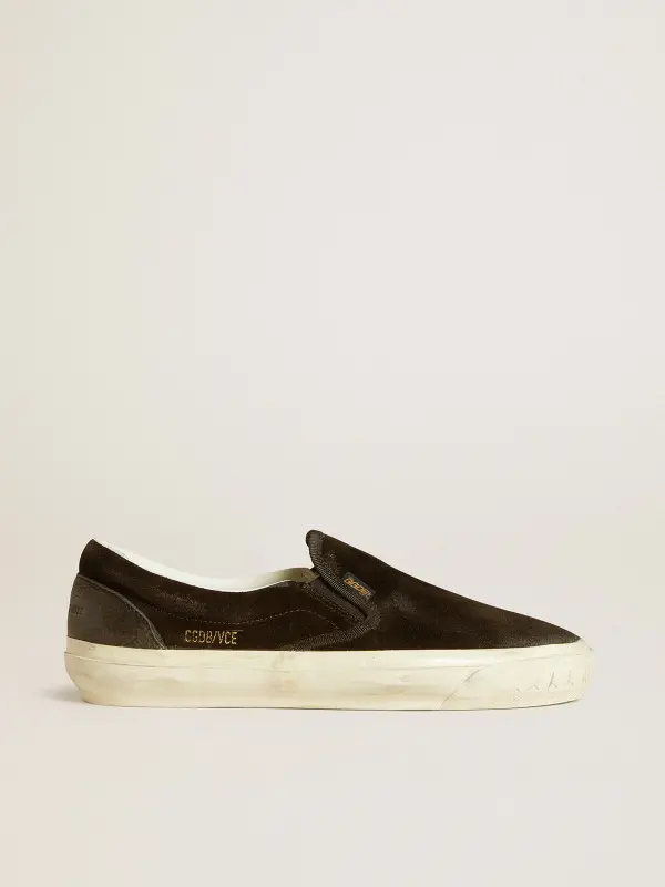 Men’s VCE Penstar in black suede with black leather heel tab online