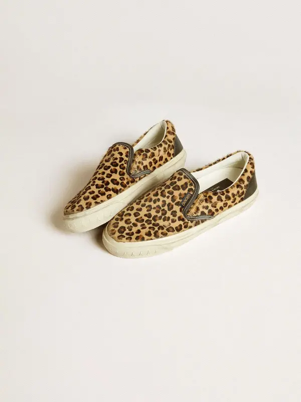 Men’s VCE Penstar in leopard-print pony skin with black leather heel tab online
