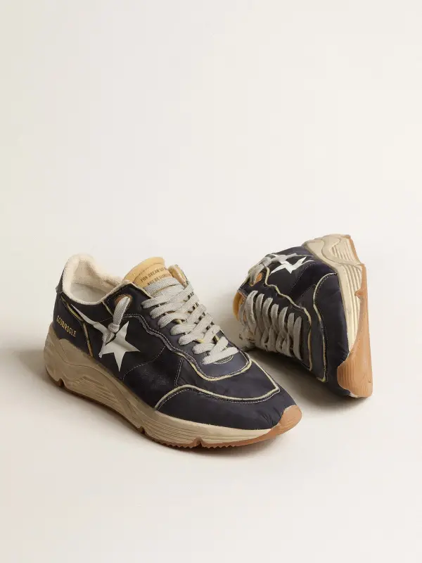 Running Sole in blue nylon with white printed star online