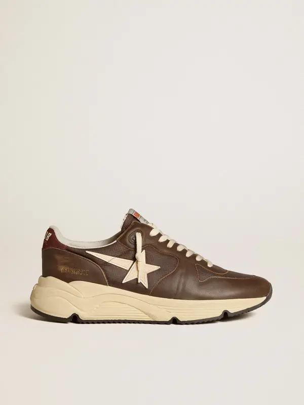 Running Sole in nylon and leather with TPU star and nubuck heel tab online
