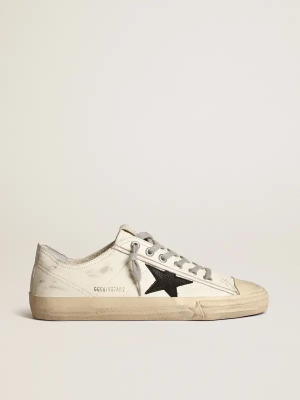 V-Star in nappa leather with black nubuck leather star online