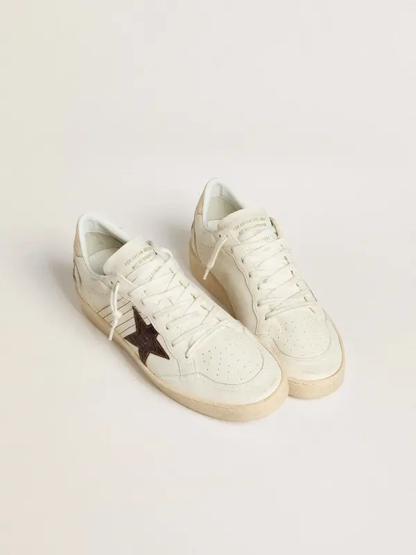 Ball Star with burgundy croc-print leather star and gold heel tab online