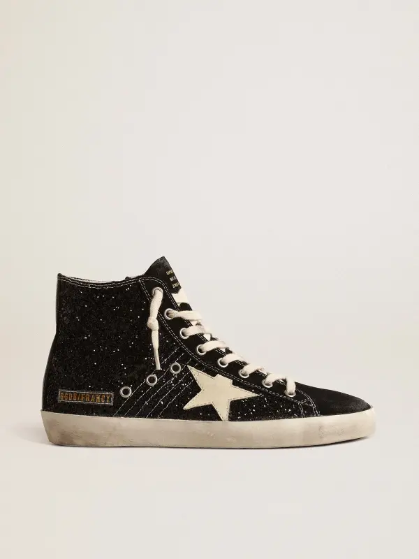 Francy Penstar LTD in glitter with ivory star and black heel tab online