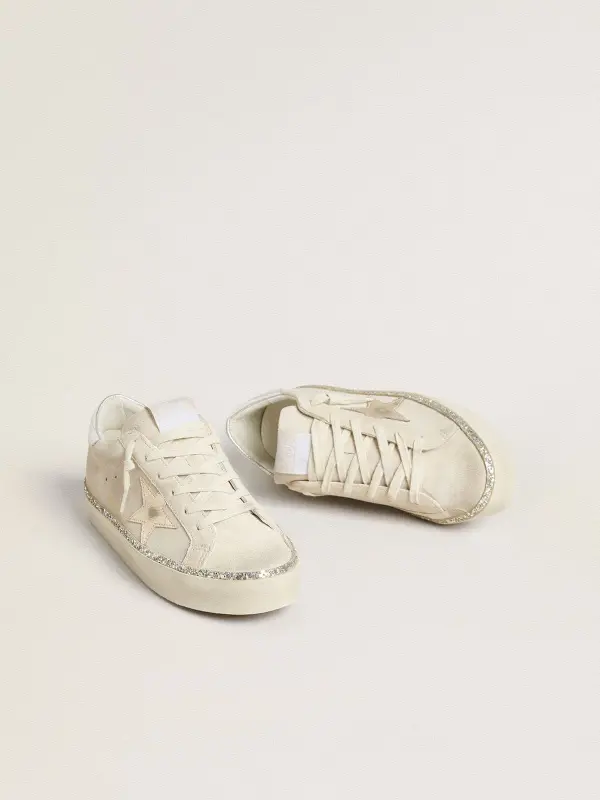 Hi Star in suede with silver metallic leather star and heel tab online